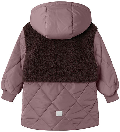 Name It Puffer Jacket w. Teddy Fleece - NmfMika - Grape Shake Name It Puffer Jacket w. Teddy Fleece - NmfMika - Grape Shake