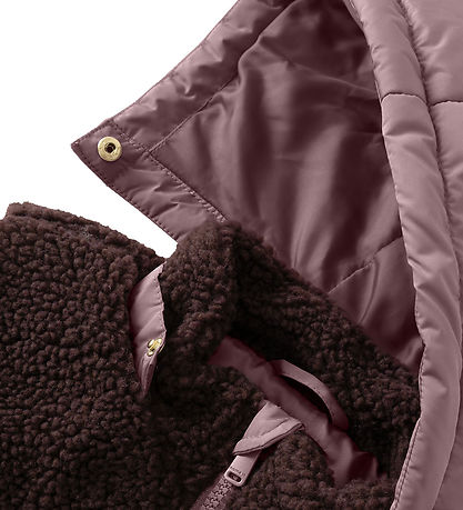 Name It Puffer Jacket w. Teddy Fleece - NmfMika - Grape Shake Name It Puffer Jacket w. Teddy Fleece - NmfMika - Grape Shake