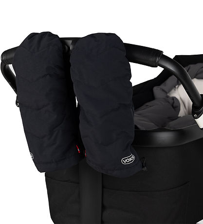 Voksi Pram Gloves - Black/Light Grey Voksi Pram Gloves - Black/Light Grey