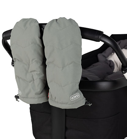 Voksi Pram Gloves - Meadow Green/Light Grey Voksi Pram Gloves - Meadow Green/Light Grey