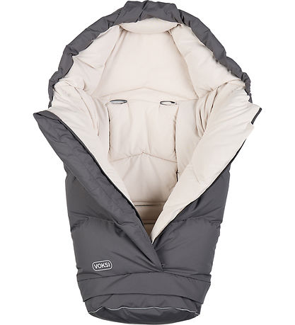 Voksi Footmuff - City North - 90/115 cm - Grey