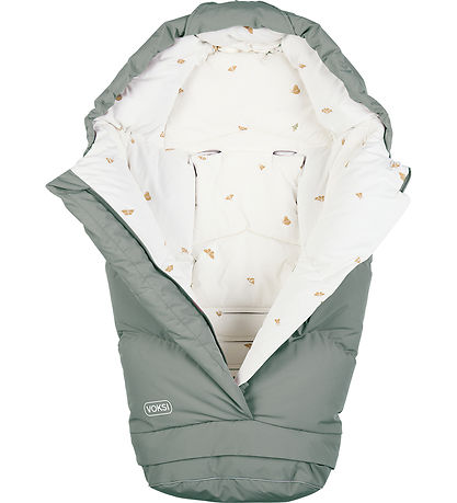 Voksi Footmuff - City North - 90/115 cm - Meadow Green/Wings
