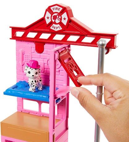 Barbie Dúkka - 30 cm - Career Fire Fighter Playset