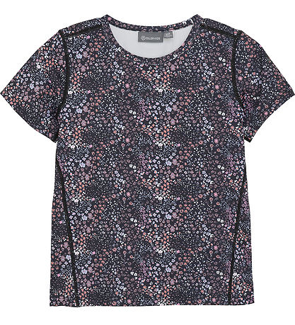 Color Kids T-shirt - Phantom w. Flowers