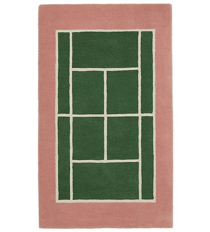 OYOY Blanket - Tennis Blanket - 150x88 cm - Green/Rose