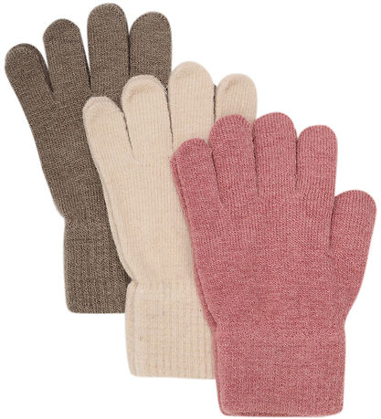 Minymo Gloves - Wool - 3-Pack - Dusty Rose Minymo Gloves - Wool - 3-Pack - Dusty Rose