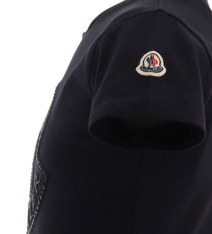 Moncler T-shirt - Black w. Rhinestone