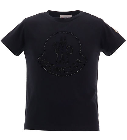 Moncler T-shirt - Black w. Rhinestone
