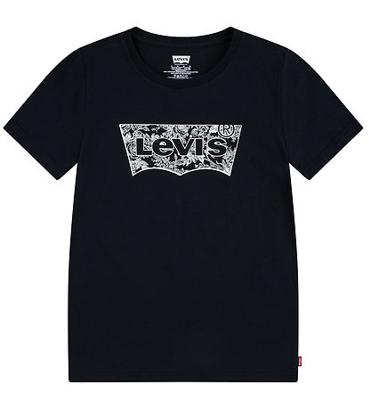 Levis T-Shirt - Jet Black/Wit m. Logo