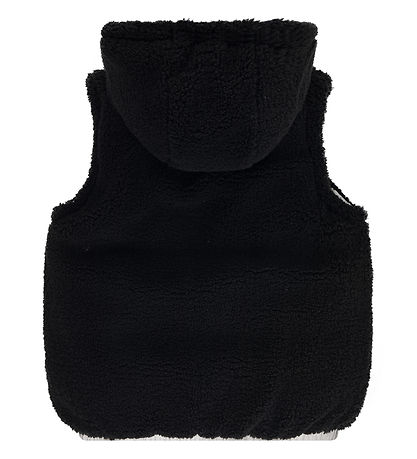 Levis Puffer Vest w. Fleece - Reversible - Silver/Black