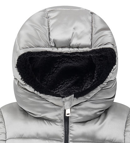 Levis Puffer Vest w. Fleece - Reversible - Silver/Black