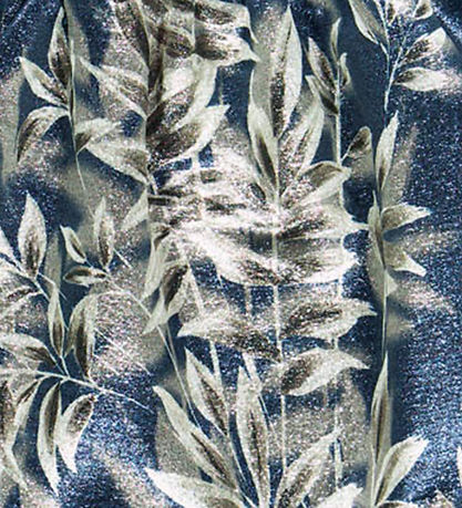 Christina Rohde Skirt - Blue w. Silver Leaves