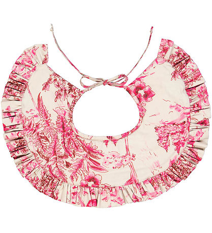 Christina Rohde Collar - Beige w. Pink Print Christina Rohde Collar - Beige w. Pink Print