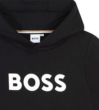 BOSS Hoodie - Black w. White