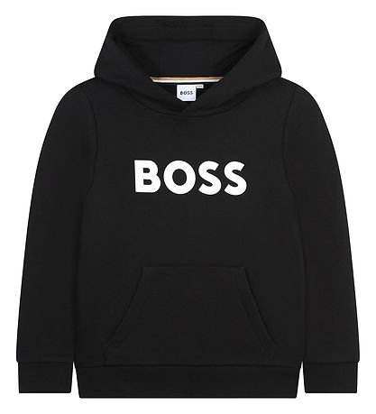 BOSS Hoodie - Black w. White