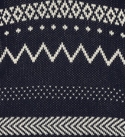 The New Blouse - Knitted - TNLinus Jacquard - Navy Blazer