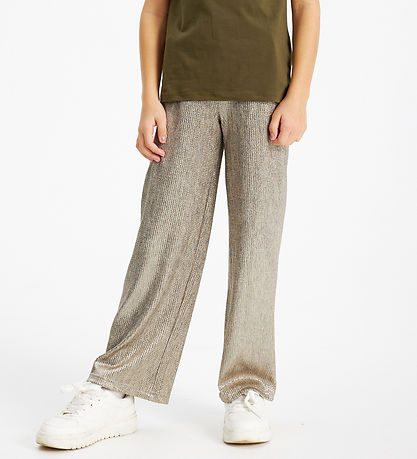The New Broek - Rib - TNLeah - Breed - Goud The New Broek - Rib - TNLeah - Breed - Goud