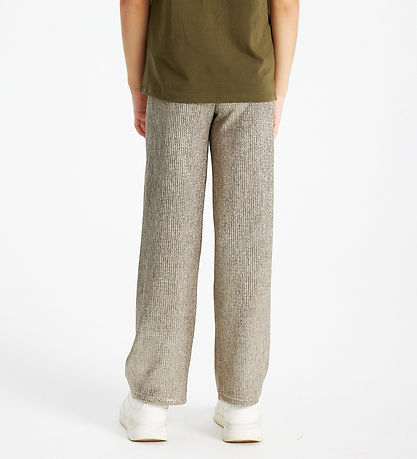 The New Broek - Rib - TNLeah - Breed - Goud The New Broek - Rib - TNLeah - Breed - Goud