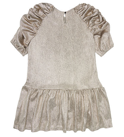 The New Kjole - Rib - TNLeah 3/4 Dress - Gold