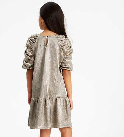 The New Kleid - Rib - TNLeah 3/4 Dress - Gold The New Kleid - Rib - TNLeah 3/4 Dress - Gold