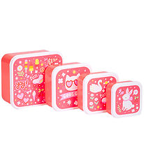 A Little Lovely Company Lunchbox Set - 4 pcs - Fun