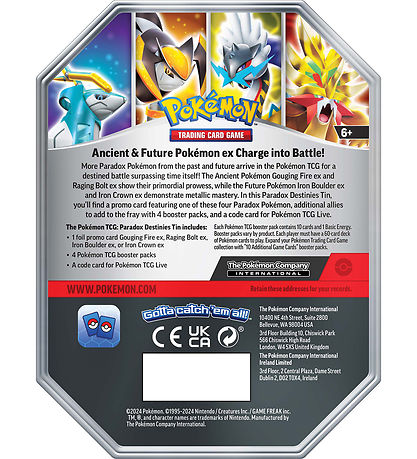 Pokémon Kauppakortti - Paradox Destinies Tin - Gouging Fire ex