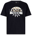 Indian Blue Jeans T-shirt - Rendez Vous - Black