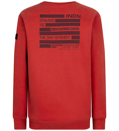 Indversk Blue Jeans Peysa - Ibj - Faded Red Indversk Blue Jeans Peysa - Ibj - Faded Red