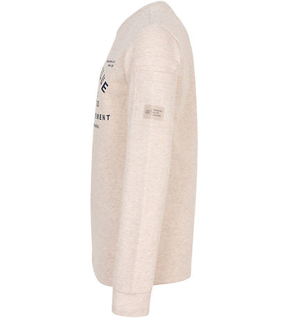 Indien Blue Jeans Blouse - Piqué Indien - Sable Mélange Indien Blue Jeans Blouse - Piqué Indien - Sable Mélange