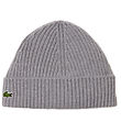 Lacoste Mössa - Ull - Rib - Silver Kina