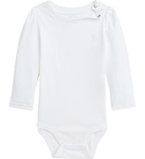Polo Ralph Lauren Bodysuit L/æ - White Polo Ralph Lauren Bodysuit L/æ - White