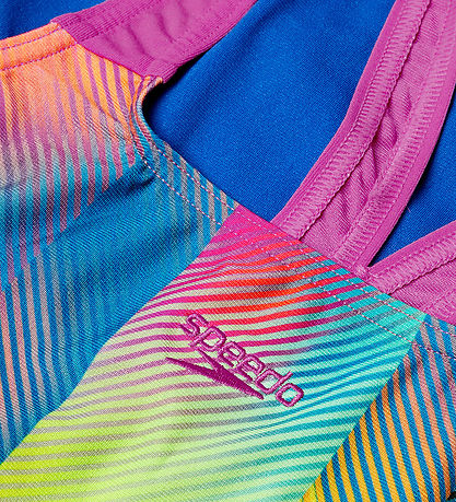 Maillot de Bain Speedo - Numérique Imprimés Powerback - Rose/Blu