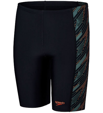 Speedo Swim Trunks - Hyperboom Panel Jammer - Black/Green