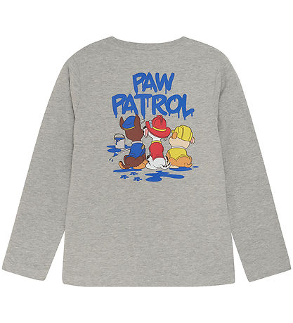 Minymo Blouse - Grey Melange w. Paw Patrol Minymo Blouse - Grey Melange w. Paw Patrol