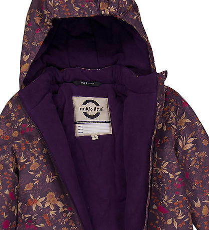 Mikk-Line Snowsuit - Floral AOP - Nightshade
