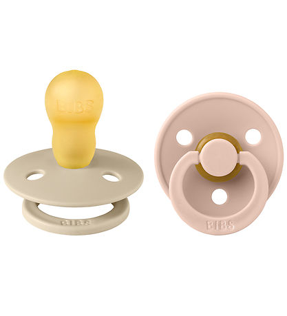 BIBS Colour Smokker - 2-pack - Str. 3 - Rund - Vanilla/Blush BIBS Colour Smokker - 2-pack - Str. 3 - Rund - Vanilla/Blush