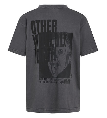 T-Shirt Grunt - GRGret - Gris Foncé av. Imprimé T-Shirt Grunt - GRGret - Gris Foncé av. Imprimé