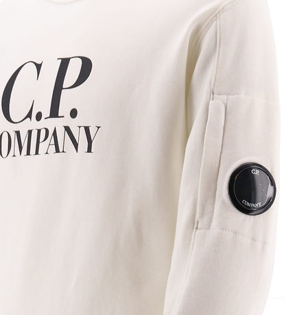 C.P. Company Sweatshirt - Gauze White w. Logo