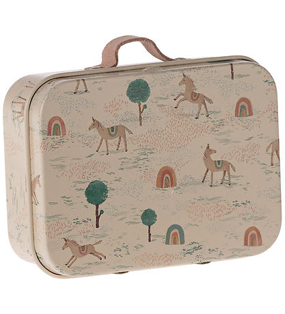 Maileg Cardboard Suitcase - Micro - Des Licornes Maileg Cardboard Suitcase - Micro - Des Licornes