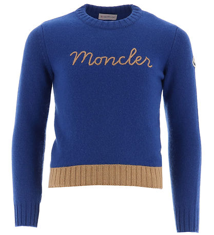Moncler Blouse - Wool - Blue w. Brown Moncler Blouse - Wool - Blue w. Brown