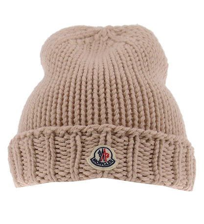 Moncler Beanie - Wool - Beige Moncler Beanie - Wool - Beige
