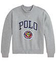 Polo Ralph Lauren Sweatshirt - Grey Melange w. Print Polo Ralph Lauren Sweatshirt - Grey Melange w. Print