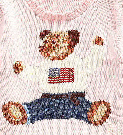 Polo Ralph Lauren Bluse - Strick - Rosa m. Kuscheltier
