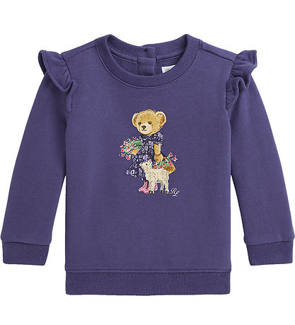 Polo Ralph Lauren Peysa - Fjólublátt M. Bangsi