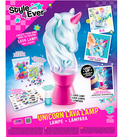  Style 4 EverDIY Unicorn Lampe à lave