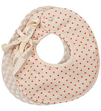 Lalaby Teething Bib - 2-Pack - Bibi - Red Dot Lalaby Teething Bib - 2-Pack - Bibi - Red Dot