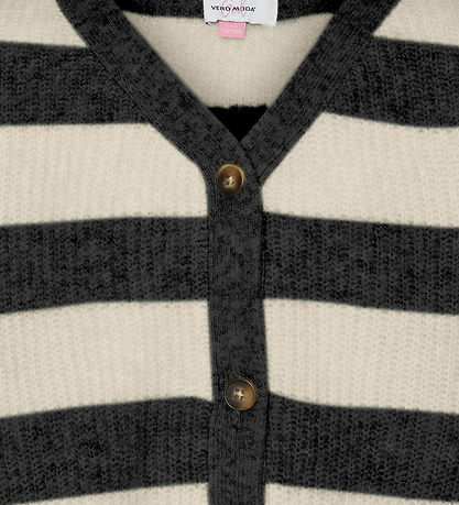 Vero Moda Girl Cardigan - Knitted - VmNatahlie - Black/Small Str