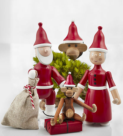 Kay Bojesen Wooden figure - Santa Claus - 20 cm - Red/White