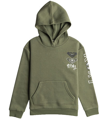 Roxy Hoodie - Surf Feeling Brushed - Oil Green