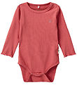 Sofie Schnoor Romper L/æ - Rib - Coral Pink Sofie Schnoor Romper L/æ - Rib - Coral Pink